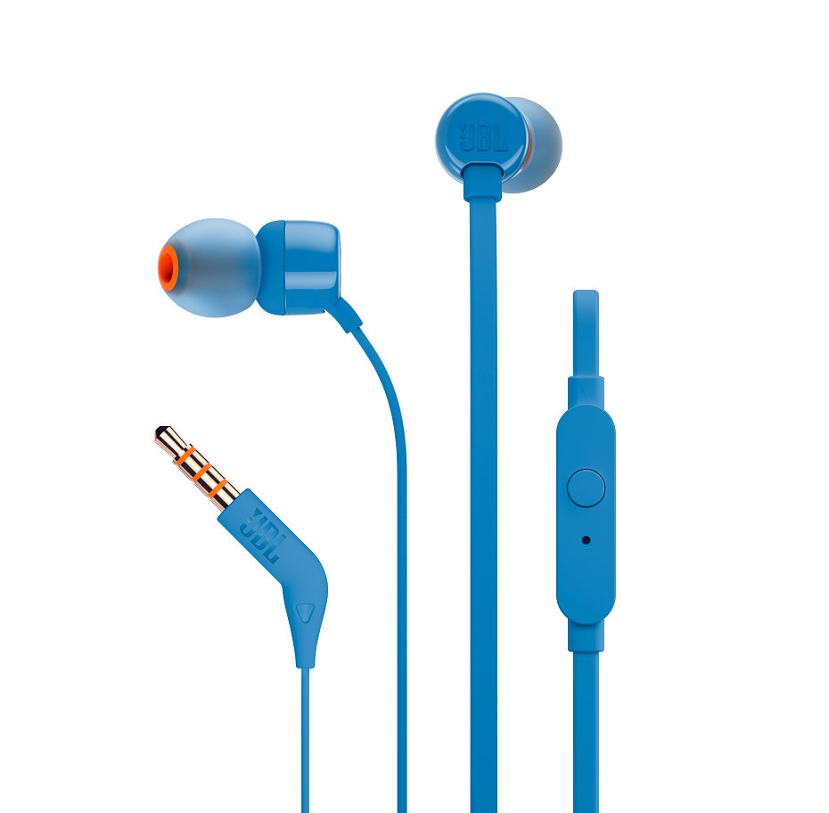JBL T110 In Ear Headphones Blue